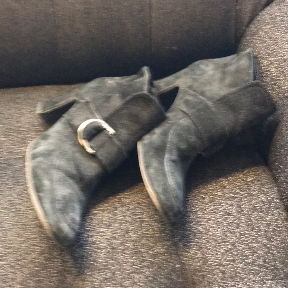 Melin Italian Black suede bootie